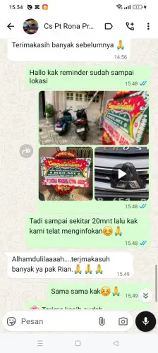 Testimonial Papan Bunga senopati